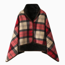 Multifunctional Shawl Blanket Large 80x130 cm Red Office Shawl Apron Cover Lounge Blanket