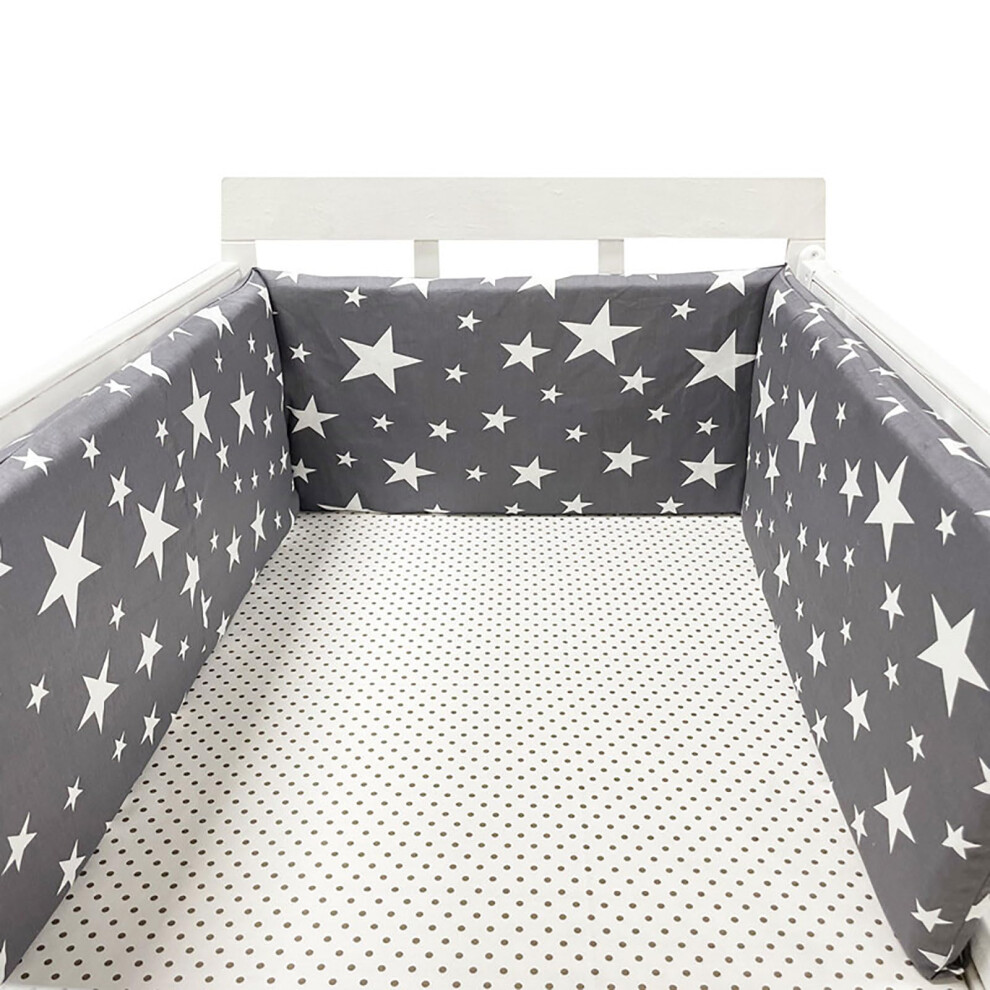 Breathable Crib Bumper with Soft Padded Protection for Baby Safety, 150x30cm Cot Bed Bumper