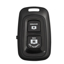 Remote Control Button Camera Selfie Shutter Release for Smartphones, Bluetooth Compatible, Black Color, Compact Design