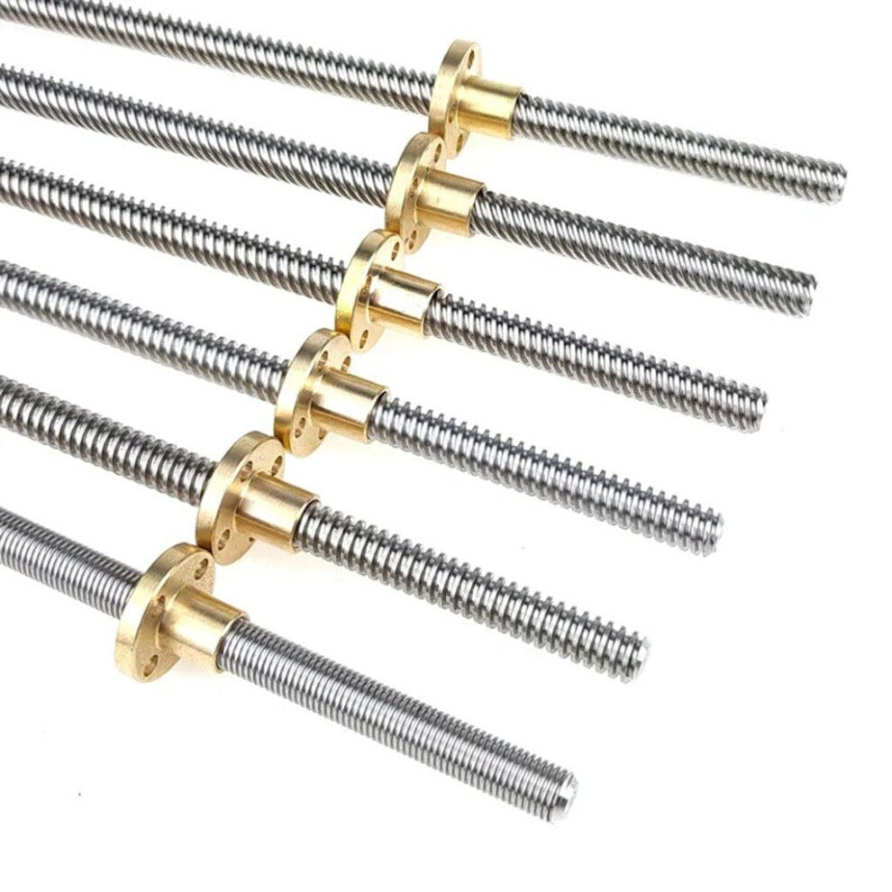 T8 Stainless Steel Lead Screw With Copper Nut 200Mm 1Mm Pitch For 3D Printer Precision Motion 9382693187192