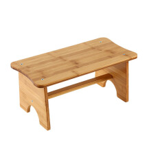 Wooden AntiSlip Footstool For Toilet And Office Use MultiFunctional Step Stool PressureResistant Stable Footrest