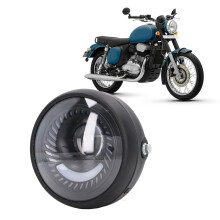 6,5 Zoll Motorrad-LED-Scheinwerfer, IPX66 wasserdicht, retro rund, 5W