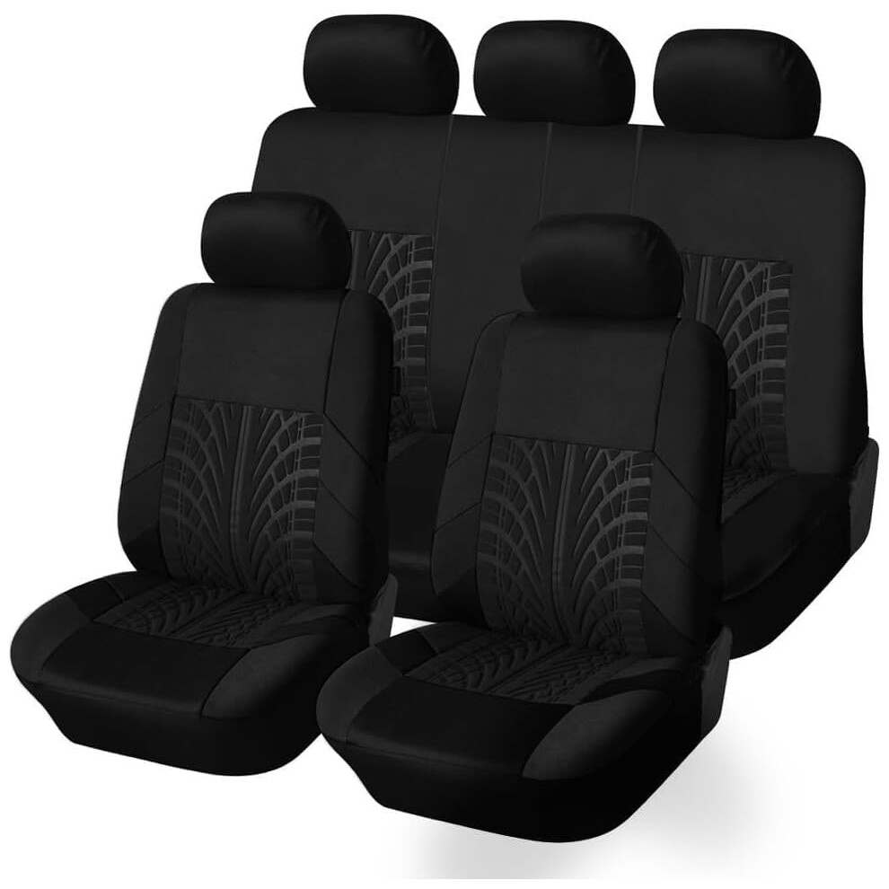 Car Seat Covers Set For Vw Beetle 20002002 Full Front And Rear Allseason Breathable Antislip Black 9347817365597
