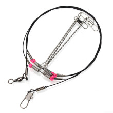 Essential Fishing Gear Stainless Steel Trace Wire Leaders 5Pcs with Snap and Swivel Options for Improved Durability and Performance