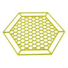 Bee Watering Station Set of 4 Yellow Honeycomb Design Pollinator Feeder for Garden and Patio