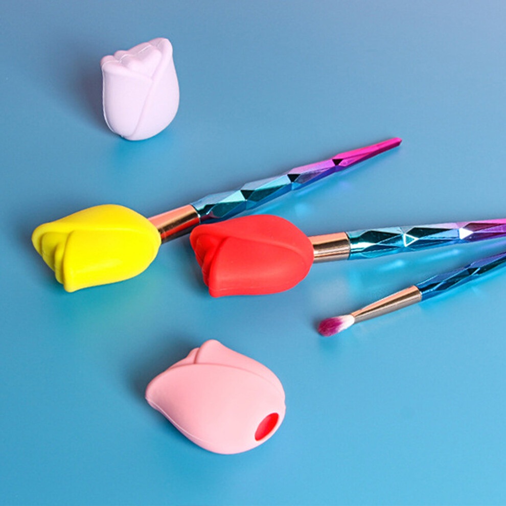 Silicone Makeup Brush Shield Reusable Dust Cover for Travel & Home Use