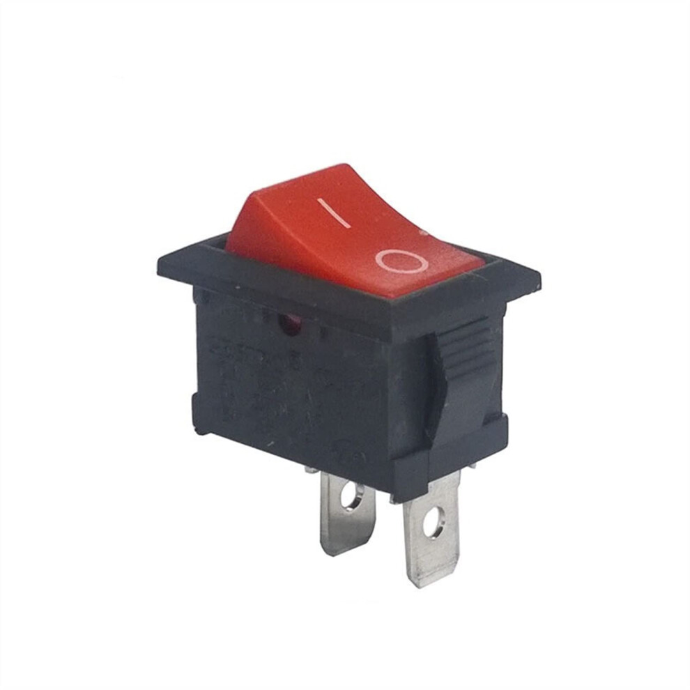 Rocker Switch 10Pcs Spst 250V 6A Boat Snapin On Off For Car Electronics Red 9199774935845