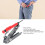 Woodworking Contour Gauge & Edge Ruler Multi-Function Scribing Tool 7