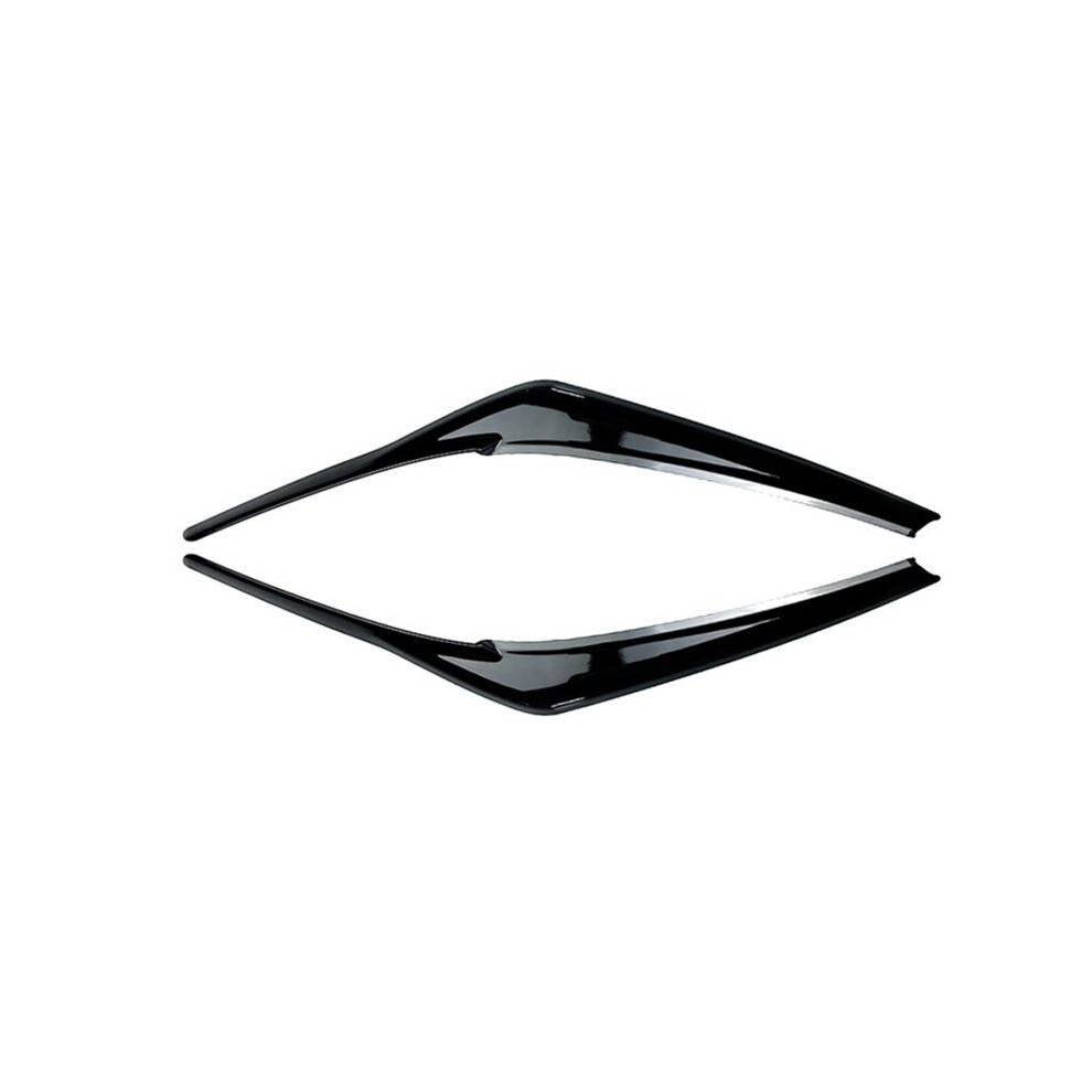 Car Head Eyebrow Eye Lid Lamp Eyelids Cover Stcker Trim For Camry Le Xle Se Xse 2018-2021(Black) Light/Black 6032615974845