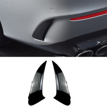 Auto Heck StoßStange Spoiler Seiten FlüGel Canard Trim für - CLA Klasse C118 CLA200 CLA250 CLA45 AMG 2020+ Schwarz