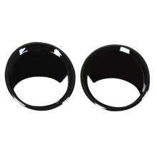 2Pcs Glossy Black Car Front Fog Light Lamp Cover Trim for- X1 F48 2016-2019