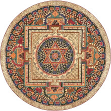 Round Piano Soundproofing Rug for Drums, Piano, Living Room, Music Stands, NonSlip, Style 2, 80 cm (31 in)