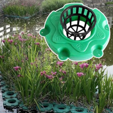 Floating Pond Planter 4pcs Round Aquatic Plant Basket for Koi Pond Landscaping and Fish Shade