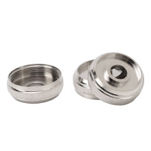 3pcs Silver Metal Trumpet Valve Caps with Screw for Trumpet Repairs