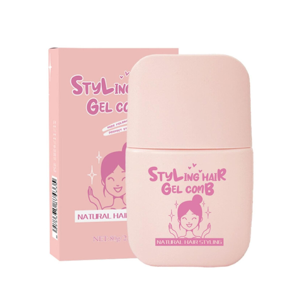 Kids Hair Gel with Comb Applicator, Safe Natural Formula, LongLasting Frizz Control for Children