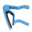Strong Spring Alloy Guitar Capo with 5 Picks, Scratch-Resistant Blue 12
