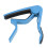 Strong Spring Alloy Guitar Capo with 5 Picks, Scratch-Resistant Blue 1