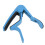 Strong Spring Alloy Guitar Capo with 5 Picks, Scratch-Resistant Blue 4
