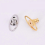 4-Piece Lightweight Earring Backs, Comfortable Stud Stabilizers in Gold & SilverGold 5