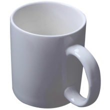 Middle Finger Mug 300ml White Porcelain Ceramic Coffee Cup with Ergonomic Handle, Dishwasher Safe