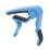 Strong Spring Alloy Guitar Capo with 5 Picks, Scratch-Resistant Blue 3