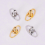 4-Piece Lightweight Earring Backs, Comfortable Stud Stabilizers in Gold & SilverSilver 4