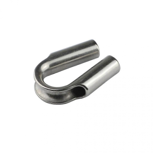 Stainless Steel U-Shape Wire Protectors, Loop Clasps10mm