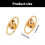 4-Piece Lightweight Earring Backs, Comfortable Stud Stabilizers in Gold & SilverGold 3