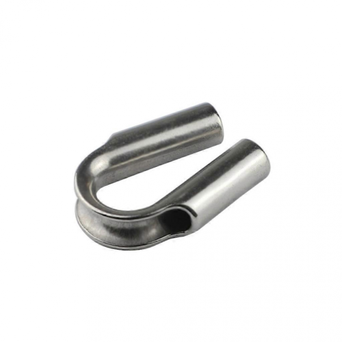 Stainless Steel U-Shape Wire Protectors, Loop Clasps10mm 2