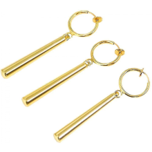 2024 New One Piece Zoro Gold Clip-On Anime Cosplay Earrings