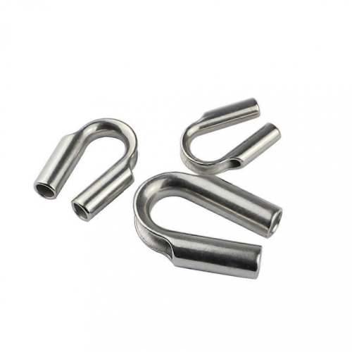 Stainless Steel U-Shape Wire Protectors, Loop Clasps10mm 1