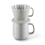 Ceramic White Hand Brewed Coffee Mug with Built-in Filter 1