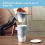 Gradient Porcelain Tea Mug with Lid & Infuser, 400ml BlackBlue White Gradient 3