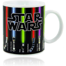 Heat Activated Color Changing Mug, Star Wars Lightsaber Magic Reveal, 12 Oz Ceramic Coffee Cup, Perfect Gift