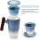 Gradient Porcelain Tea Mug with Lid & Infuser, 400ml BlackBlue White Gradient 2