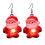 Christmas LED Light Up Flashing Bulb Dangling Earrings4 4