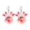 Christmas LED Light Up Flashing Bulb Dangling Earrings4 5