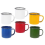 6pcs Retro Enamel Mugs, Handheld Thick Coffee Milk Cups 2
