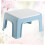 Small Portable Footstool Lightweight Plastic Step Stool SkyBlue WearResistant Compact Size  Load Capacity 4