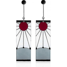 Orecchini Tanjiro in argento 925 - Demon Slayer Anime Cosplay Unisex