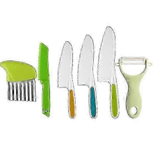 Kinder-Backmesserset, 6-teiliges Küchenutensilien-Spielset 1 Henne