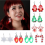 Christmas LED Light Up Flashing Bulb Dangling Earrings4 2