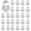 12 Pairs Magic Earring Backs, Hypoallergenic Adjustable Earring LiftersSilver 1