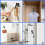 360 Rotating 5-Piece Kitchen Utensil Holder Hook SetBlack 4