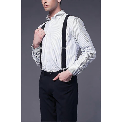 Bretelle larghe 5 cm con 4 robuste clip a forma di X per uomo e donna 1
