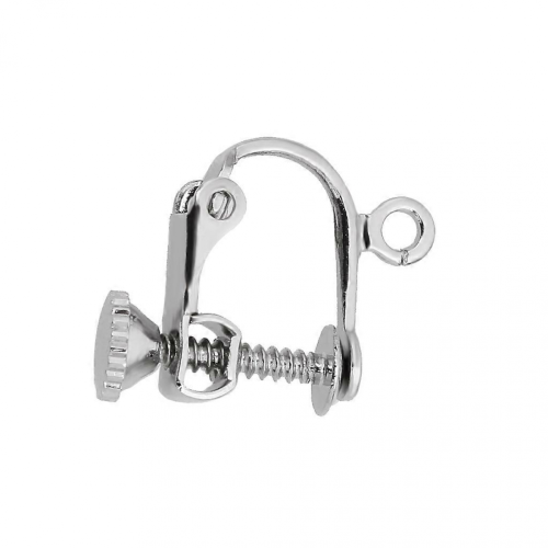 10pcs DIY Clip Back Screw Earrings with Loops Charms 1