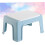 Lightweight Plastic Stool Sky Blue Footstool, ShockResistant Footrest, Bathroom Use,  Load Capacity 3