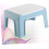 Lightweight Plastic Stool Sky Blue Footstool, ShockResistant Footrest, Bathroom Use,  Load Capacity 2