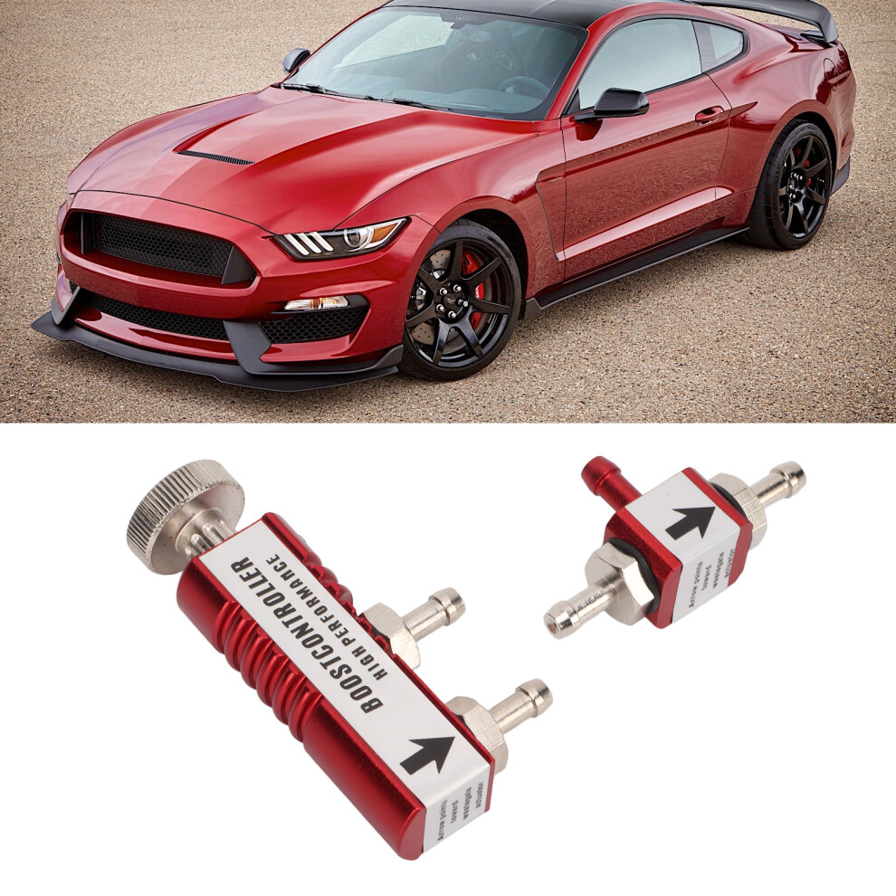 Manual Turbo Boost Controller Kit Aluminum Alloy 1Â30 Psi Adjustable Red 4921374998105