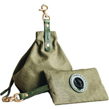 (A) Portable Pet Dog Snack Bag, Dog Treat Pouch, Outdoor Drawstring Dog Food Bag